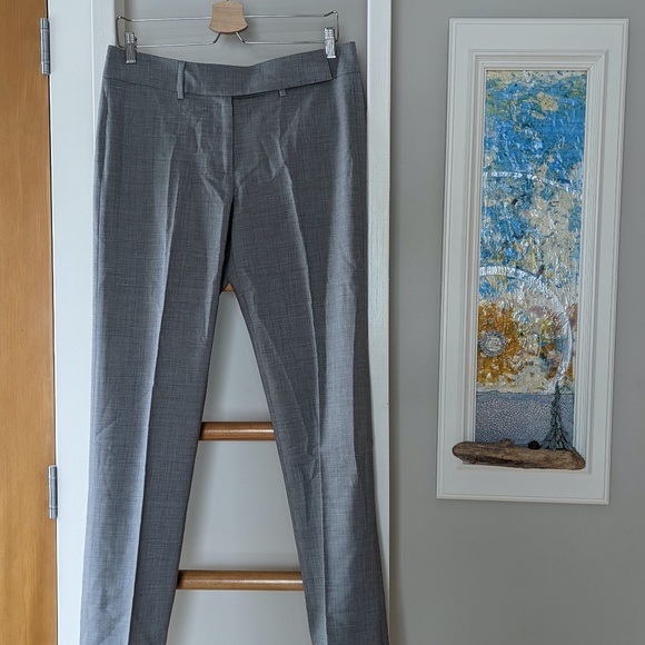 Pink Tartan wool blend grey pants - Picture 2 of 7